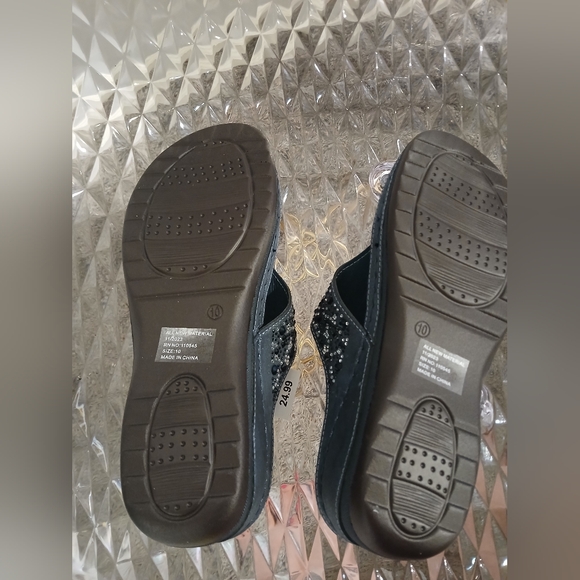 Low wedge Blue sandals - Picture 4 of 7